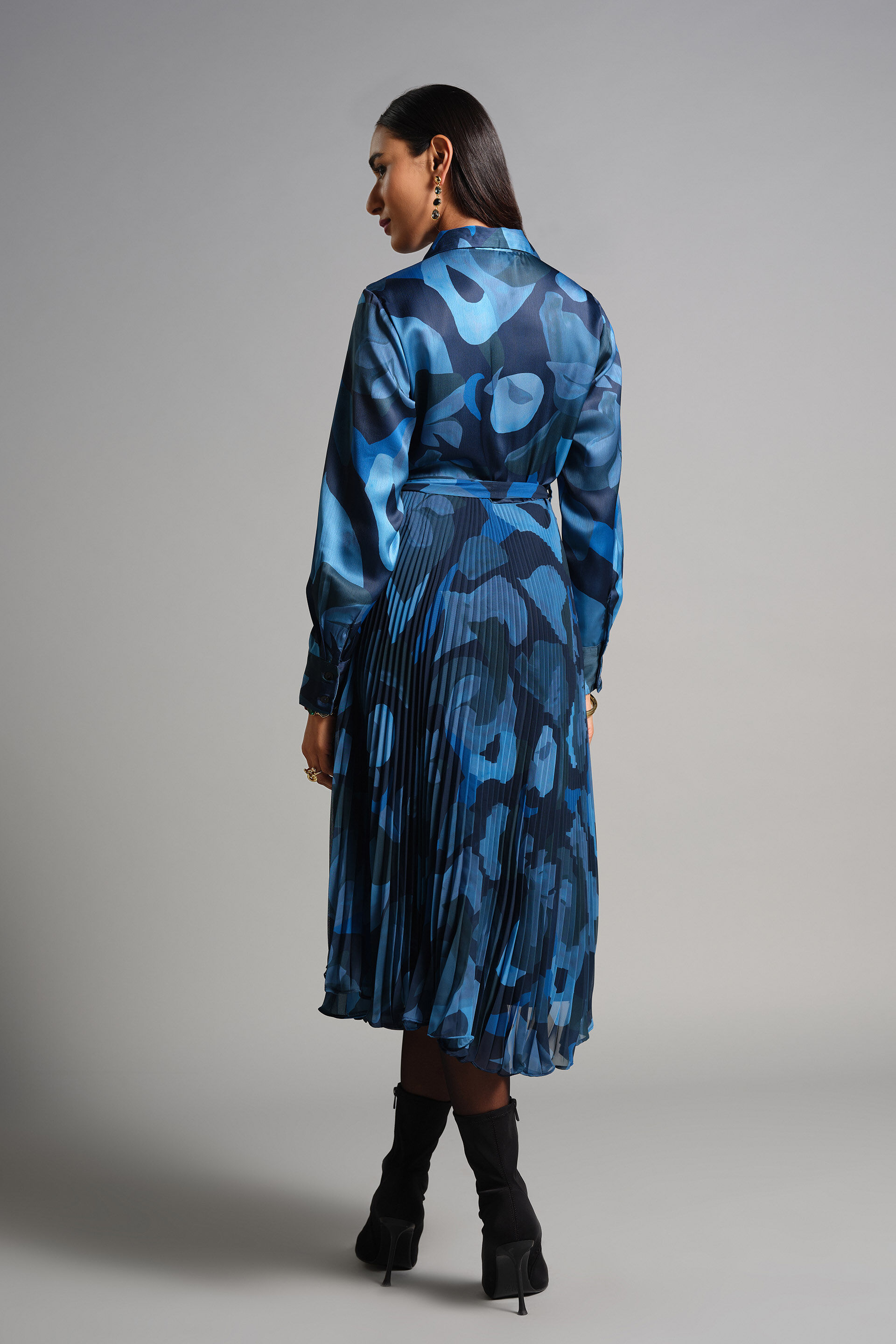 Waves Of The Ocean Dress, Blue, image 5